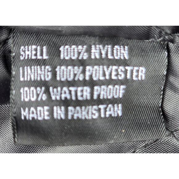 VTG Xelement Motorcycle Jacket Nylon Black Yellow PADDED Racing Men's Size XXL - Picture 12 of 13